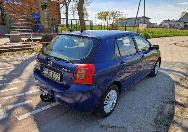Toyota Corolla cena 4700 przebieg: 258000, rok produkcji 2003 z Żelechów małe 106